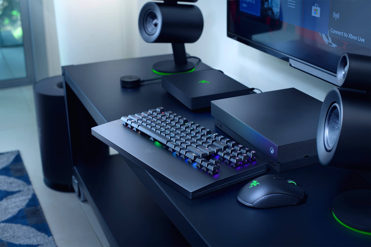 Комплект клавиатура и мишка Razer Turret (RZ84-02820200-B3W1), безжични, оптичен сензор (16,000 DPI), Razer Green Tactile суичове, Razer Chroma RGB подсветка, за Xbox One/PC, черни - характеристика 1