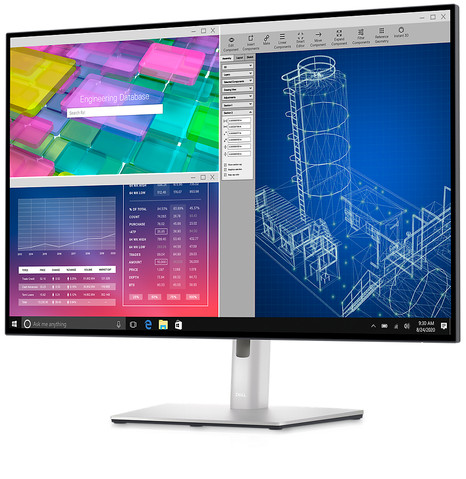 Монитор Dell U3023E (210-BDRJ), 30" (76.2 cm) IPS панел, WQXGA, 5ms, 400 cd/m2, HDMI, DisplayPort, USB-C, LAN - характеристика 4