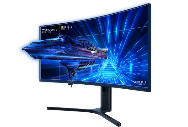 Монитор Xiaomi BHR4269GL, 34" (86.36 cm) VA панел, 144Hz, WQHD, 4ms, 300cd/m2, DisplayPort, HDMI - характеристика 2