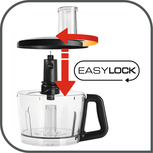 Кухненски робот Tefal DO821838, 1000W, 1.5 л. капацитет, система EasyLock, технология PowelixLife, черен - характеристика 2