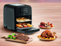 Фритюрник с горещ въздух Tefal FW501815, 11 л. капацитет, 9 програми, 2000W, черен - характеристика 5