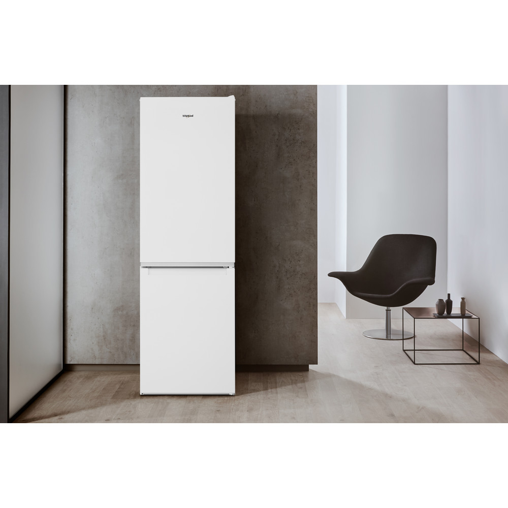 Хладилник с фризер Whirlpool W5 811E W 1, клас F, 339 л. общ обем, свободностоящ, 301 kWh/годишно, система 6th SENSE, бял - характеристика 1