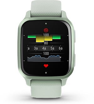Смарт часовник Garmin Venu Sq 2 Shadow Grey, 1.41" (35.9 мм), AMOLED дисплей, до 11 дни време на работа, Bluetooth, пулсомер, следене на съня, крачкомер, GPS, функции за бягане, тъмносив - характеристика 11