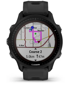 Смарт часовник Garmin Forerunner 955 Solar Black, соларен, 1.3" (33mm), MIP дисплей, до 15 дни време на работа, слънчево зареждане, GPS, пулсомер, Bluetooth, Wi-Fi, крачкомер, фитнес профили, функции за голф, черен - характеристика 32