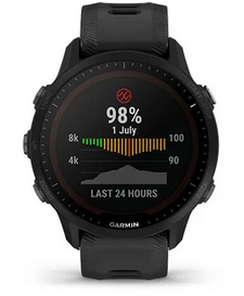 Смарт часовник Garmin Forerunner 955 Solar Black, соларен, 1.3" (33mm), MIP дисплей, до 15 дни време на работа, слънчево зареждане, GPS, пулсомер, Bluetooth, Wi-Fi, крачкомер, фитнес профили, функции за голф, черен - характеристика 41