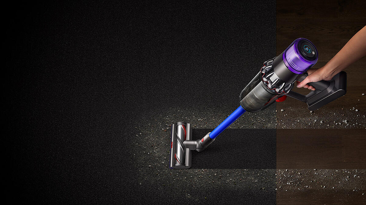 Прахосмукачка Dyson V11 Extra 419649-01, без торба, безжична, 185 AW, 0.76 l капацитет на контейнера, до 60 минути работа, циклонна технология, лилава - характеристика 1