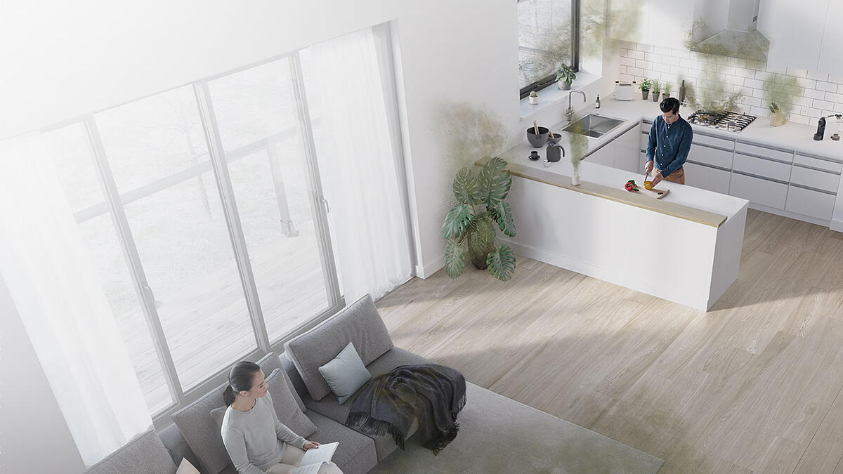 Пречиствател Dyson HP09 NK/GD (463126-01), 40w, 10 скорости, ниво на шума 61.8 dB, HEPA филтър, сребрист - характеристика 2