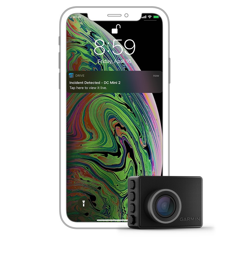 Видеорегистратор Garmin Dash Cam 57, камера за автомобил, WQHD, 2.0" (5.1 cm) LCD дисплей, 60FPS, микрофон, Voice Control, microSD слот до 512GB, USB, Wi-Fi, Bluetooth, черна - характеристика 17