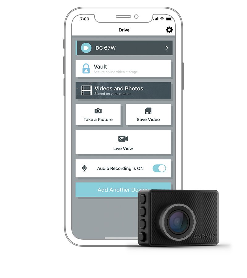 Видеорегистратор Garmin Dash Cam 57, камера за автомобил, WQHD, 2.0" (5.1 cm) LCD дисплей, 60FPS, микрофон, Voice Control, microSD слот до 512GB, USB, Wi-Fi, Bluetooth, черна - характеристика 7