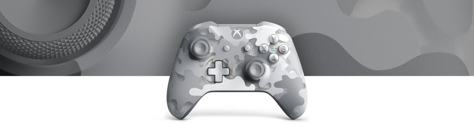 Геймпад Microsoft Xbox One Wireless Arctic Camo Special Edition, безжичен, за Xbox One/PC, сив камуфлаж - характеристика 1