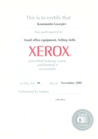 Xerox Training 2005