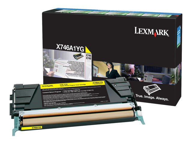 LEXMARK X746 X748 7K toner cartridge yellow standard capacity 7.000 pages 1-pack With returnprogram