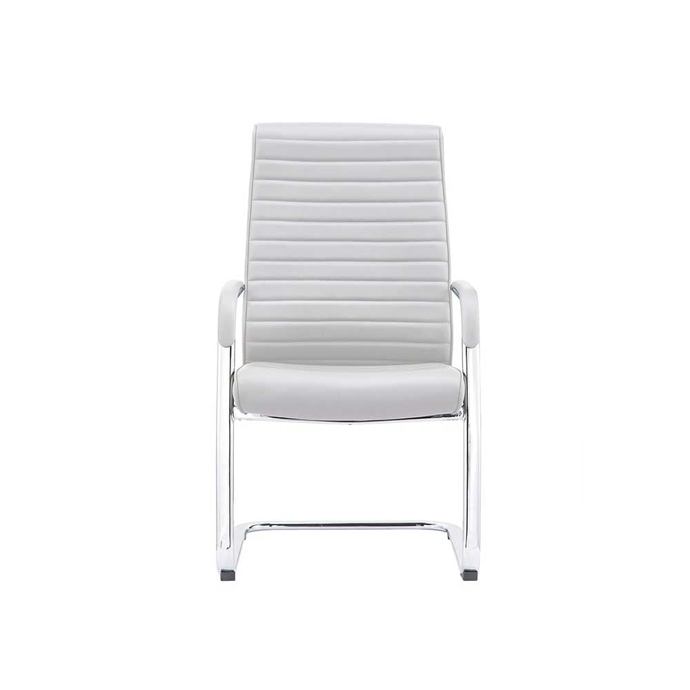 Посетителски стол RFG Bright M, екокожа, до 130 kg, бял