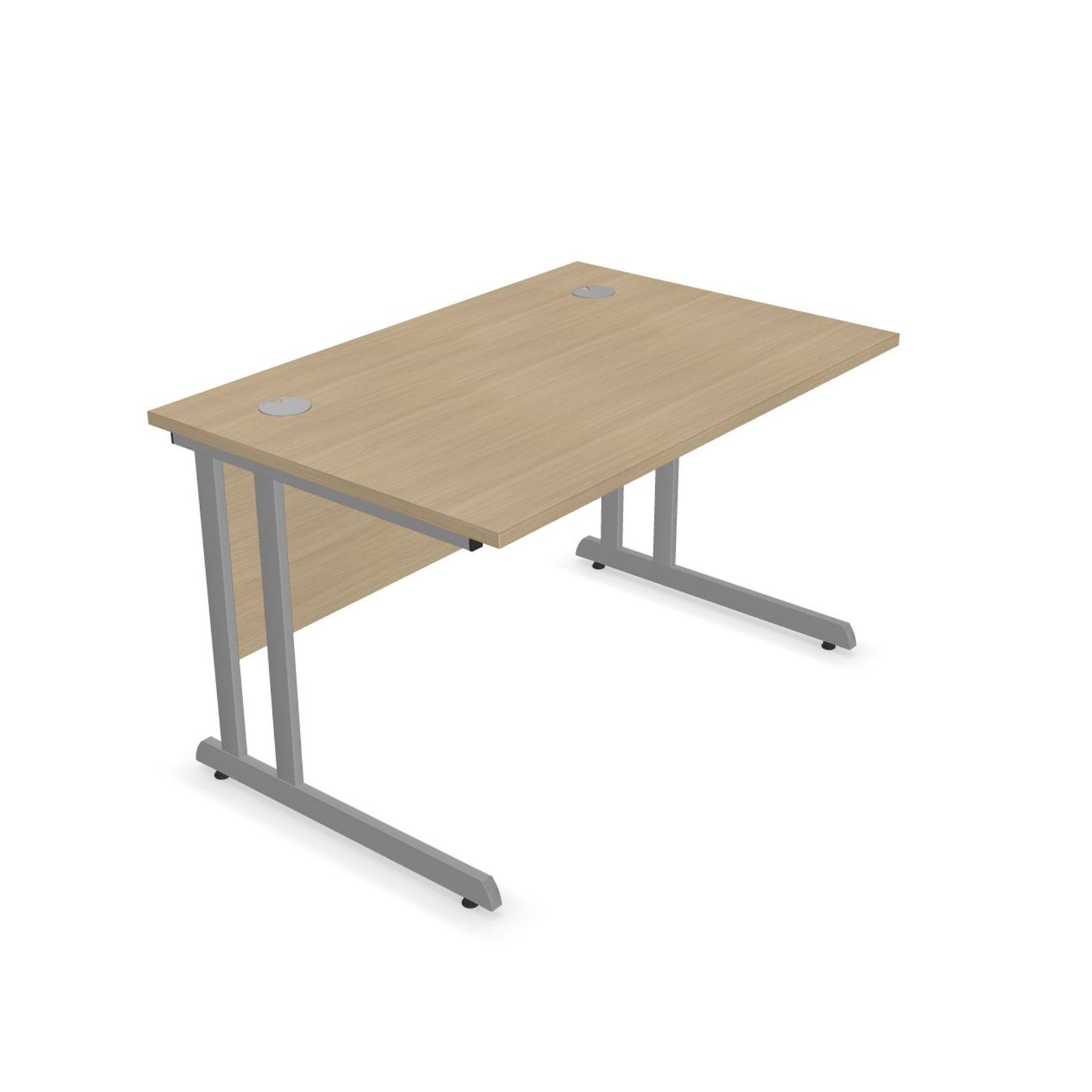Бюро Narbutas Optima C, 1200 x 800, 720 mm, ПДЧ 25 mm, метални крака, избелен дъб