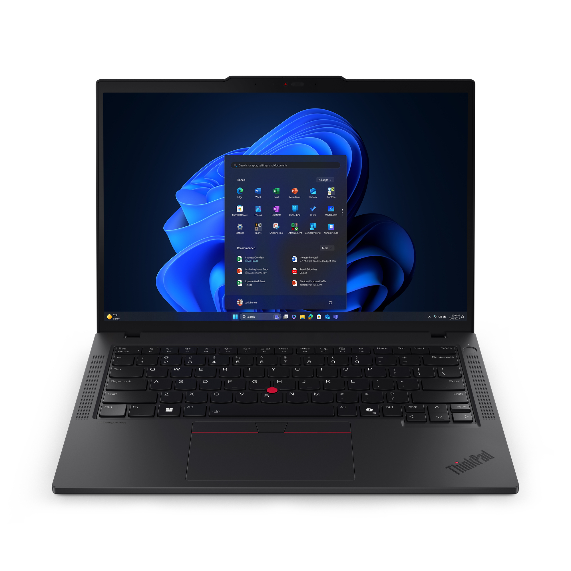 Lenovo ThinkPad T14 Gen 6 (Intel) Copilot+ PC Intel Core Ultra 5 228V Ноутбук 35,6 см (14") WUXGA 32 GB LPDDR5x-SDRAM 512 GB SSD Wi-Fi 7 (802.11be) Windows 11 Pro Черен