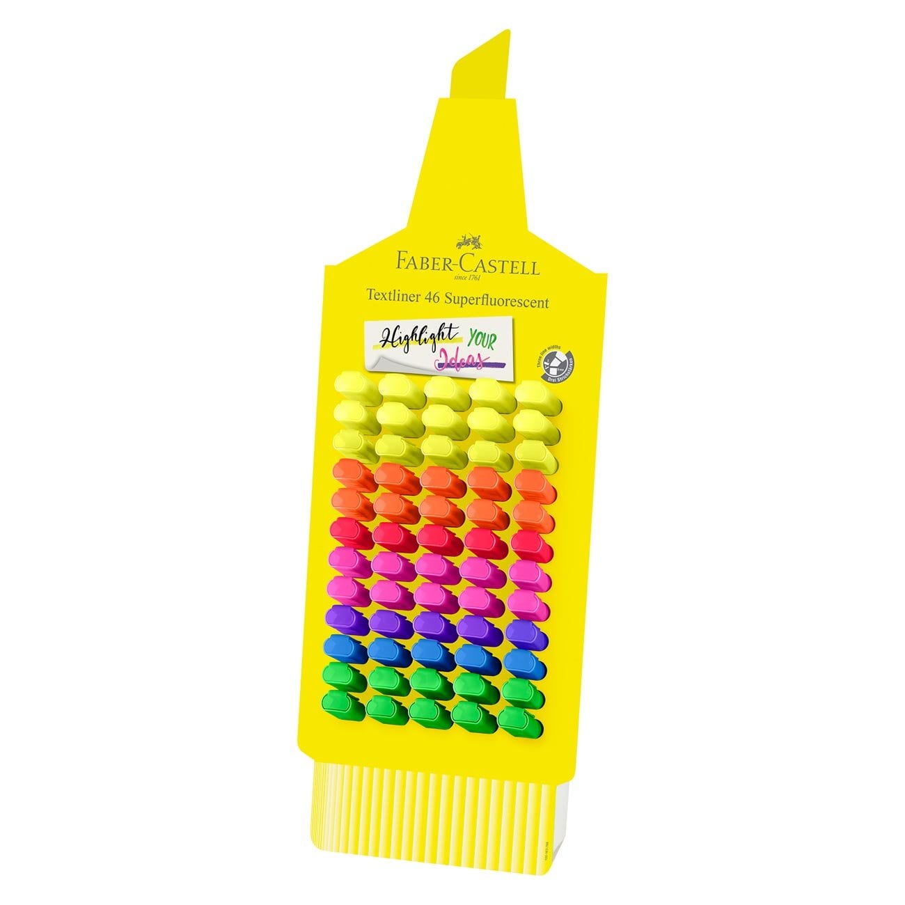 Faber-Castell Текст маркер 1546, неон, 60 броя в дисплей