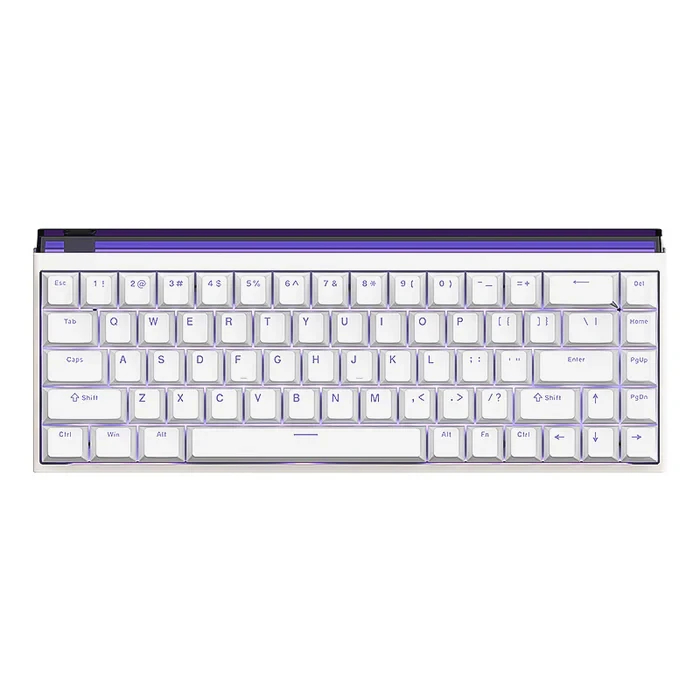Madlions професионална геймърска механична клавиатура Professional Gaming Mechanical Keyboard NANO 68 WH - 8K, Magnetic Amber Pro Switches, (English US)
