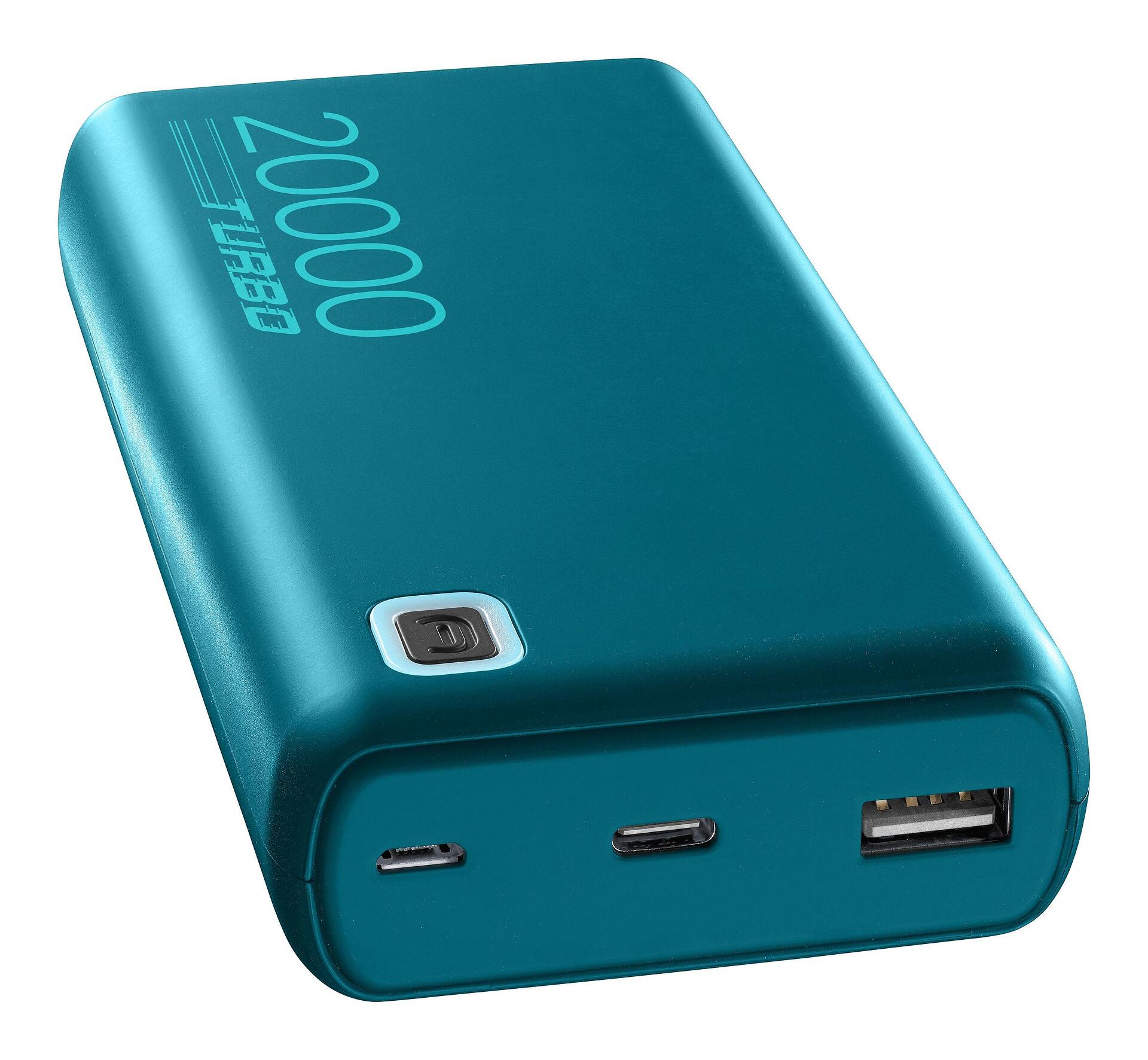 Външна батерия ESSENCE Turbo PD 20000 mAh зелена