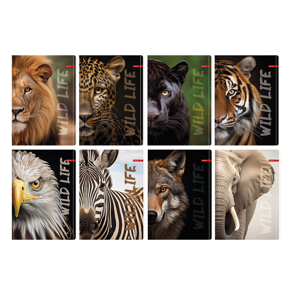 Тетрадка A4 Ilijanum Wild Life UV 60л
