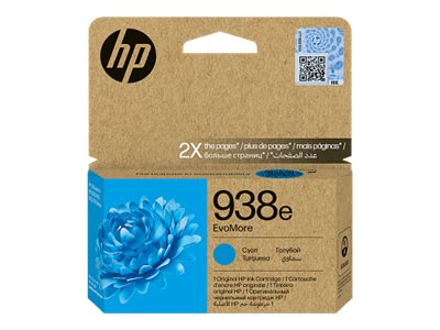 HP 938e EvoMore Cyan Original Ink Cartridge