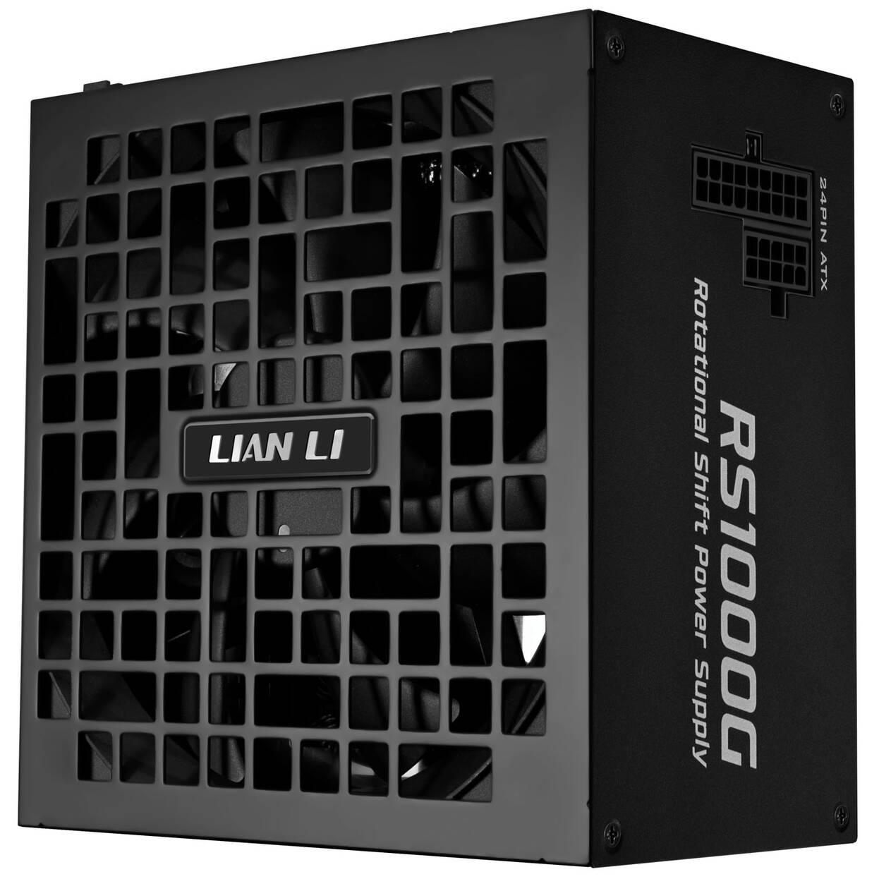 Захранващ блок Lian Li RS 1000W 80+ Gold PCIe 5.1, ATX 3.1, RS Hub - Черно