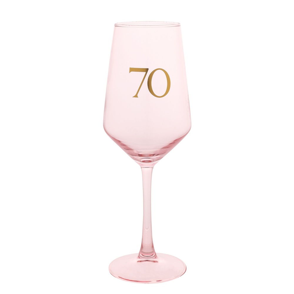 Чаша за вино "70-ти рожден ден"