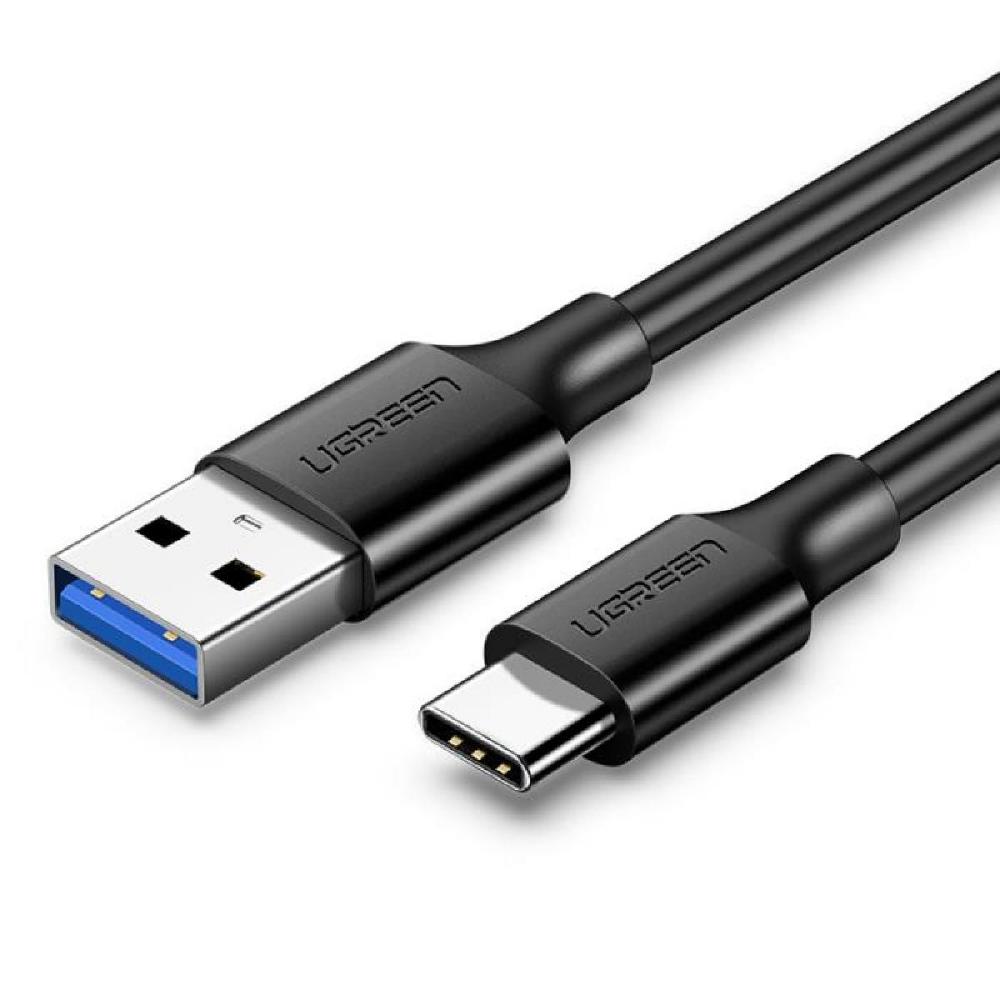 Ugreen Niklowany kabel USB-C 3.0 1m czarny (20882) (UGR20882)