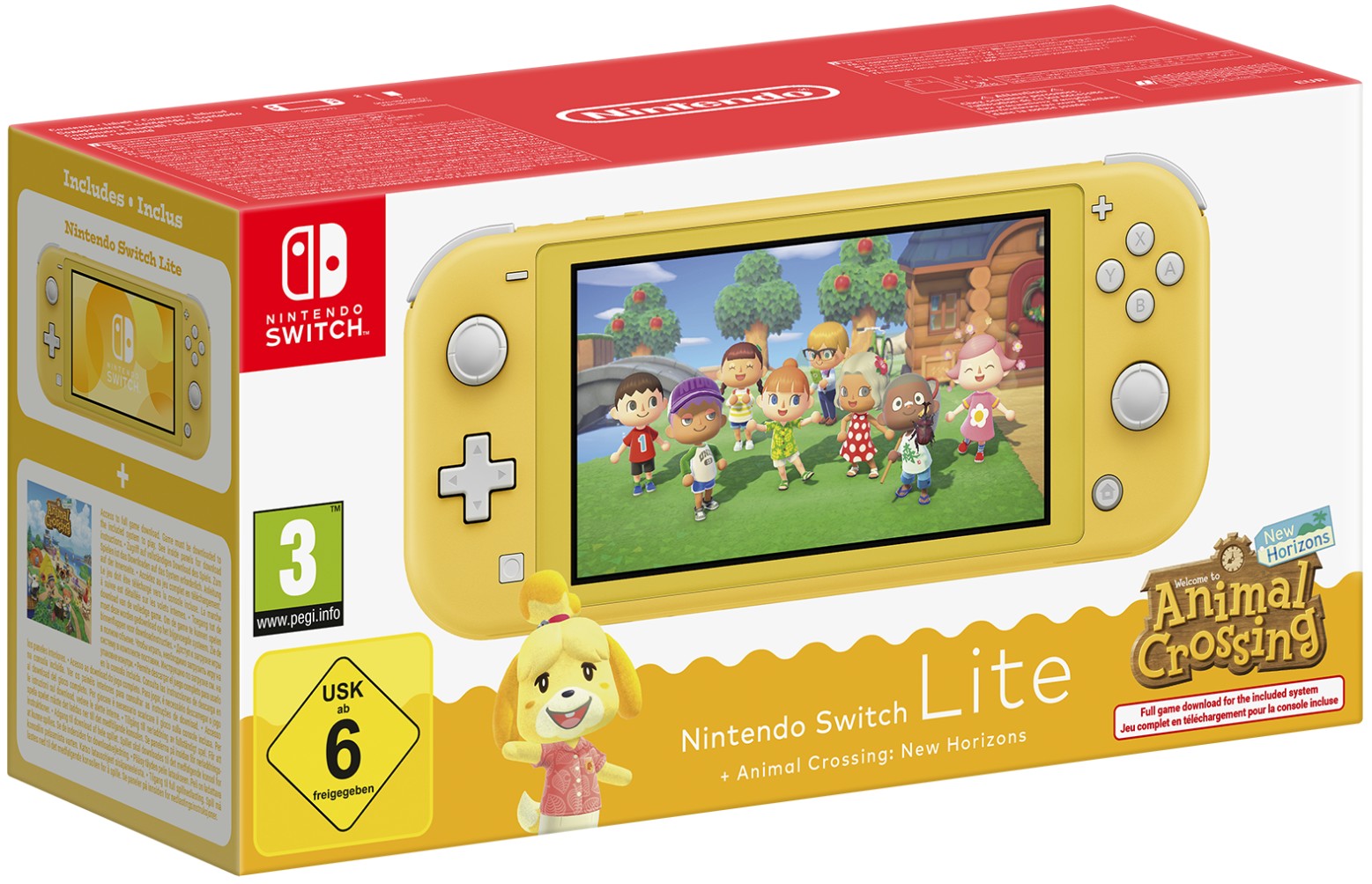 Nintendo Switch Lite - Yellow, Animal Crossing: New Horizons Bundle