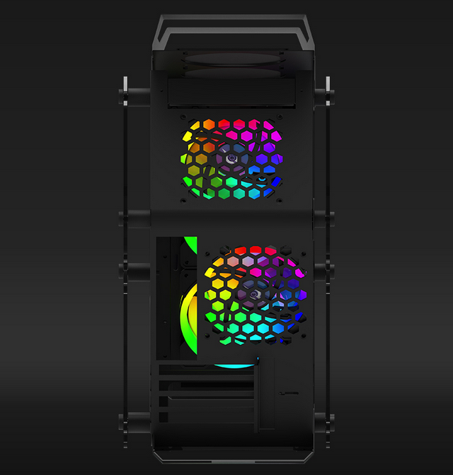 Кутия за компютър Aqirys Saiph Mid Tower Black, Tempered Glass (left & right side panel) 