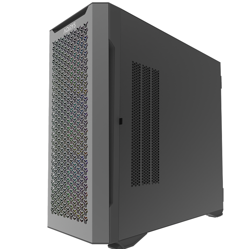 Кутия за компютър Aqirys Aquilla Midi Tower Black, Tempered Glass with hinge (left side panel) 