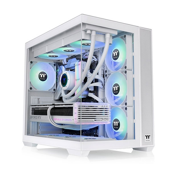 Case Thermaltake View 380 TG ARGB Snow, White