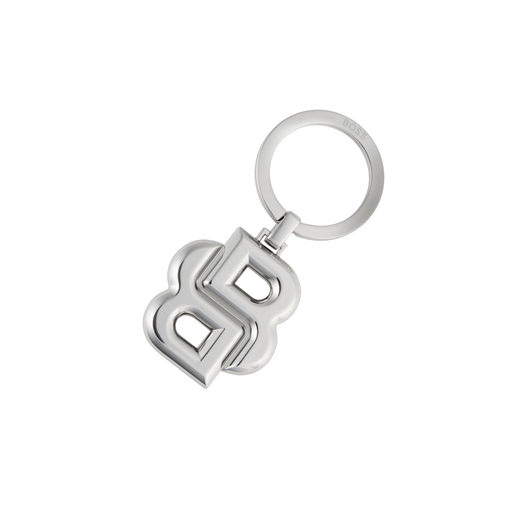 Hugo Boss Ключодържател Double B, сребрист