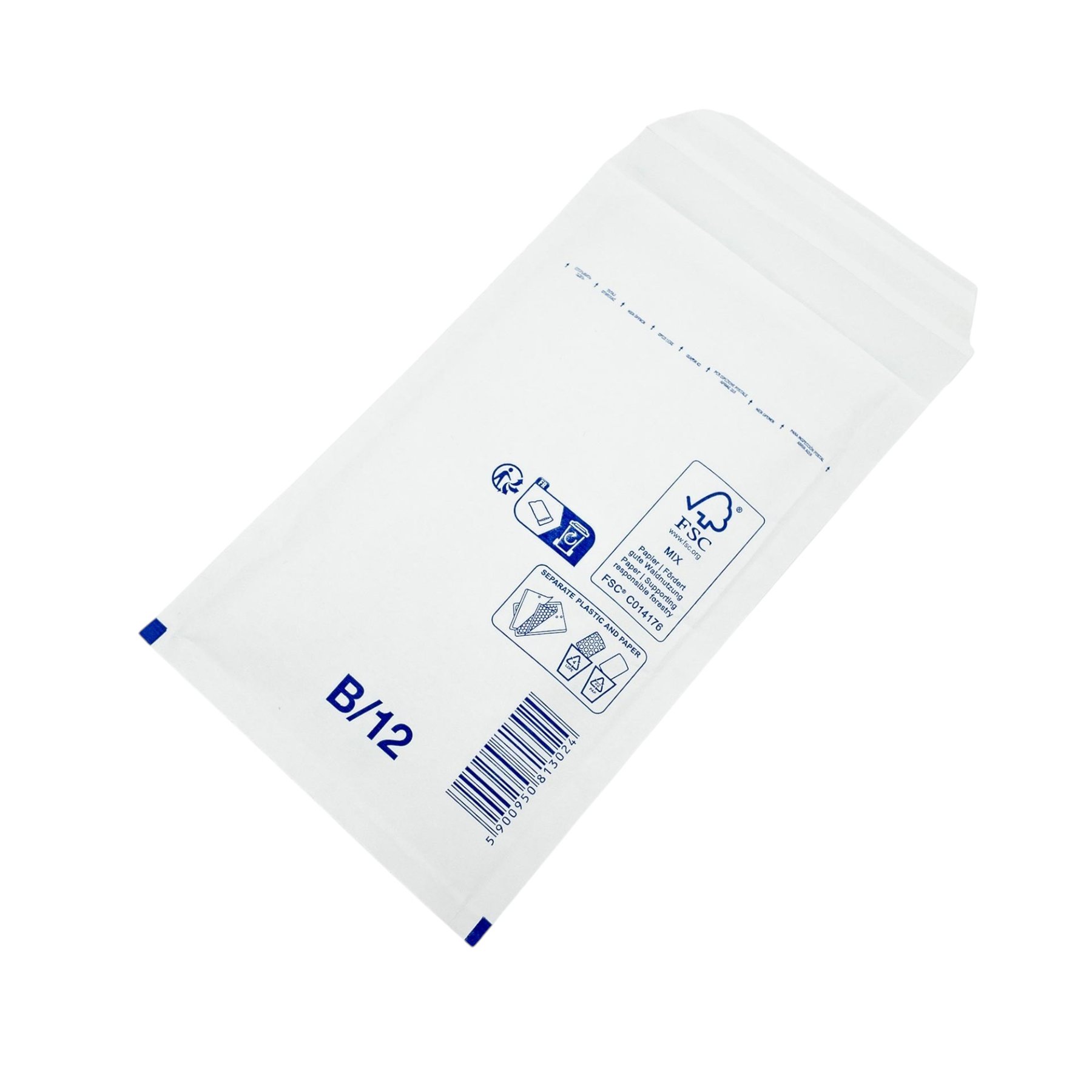 Airpoc Плик W2/NO12, 225 х 140 mm, бял