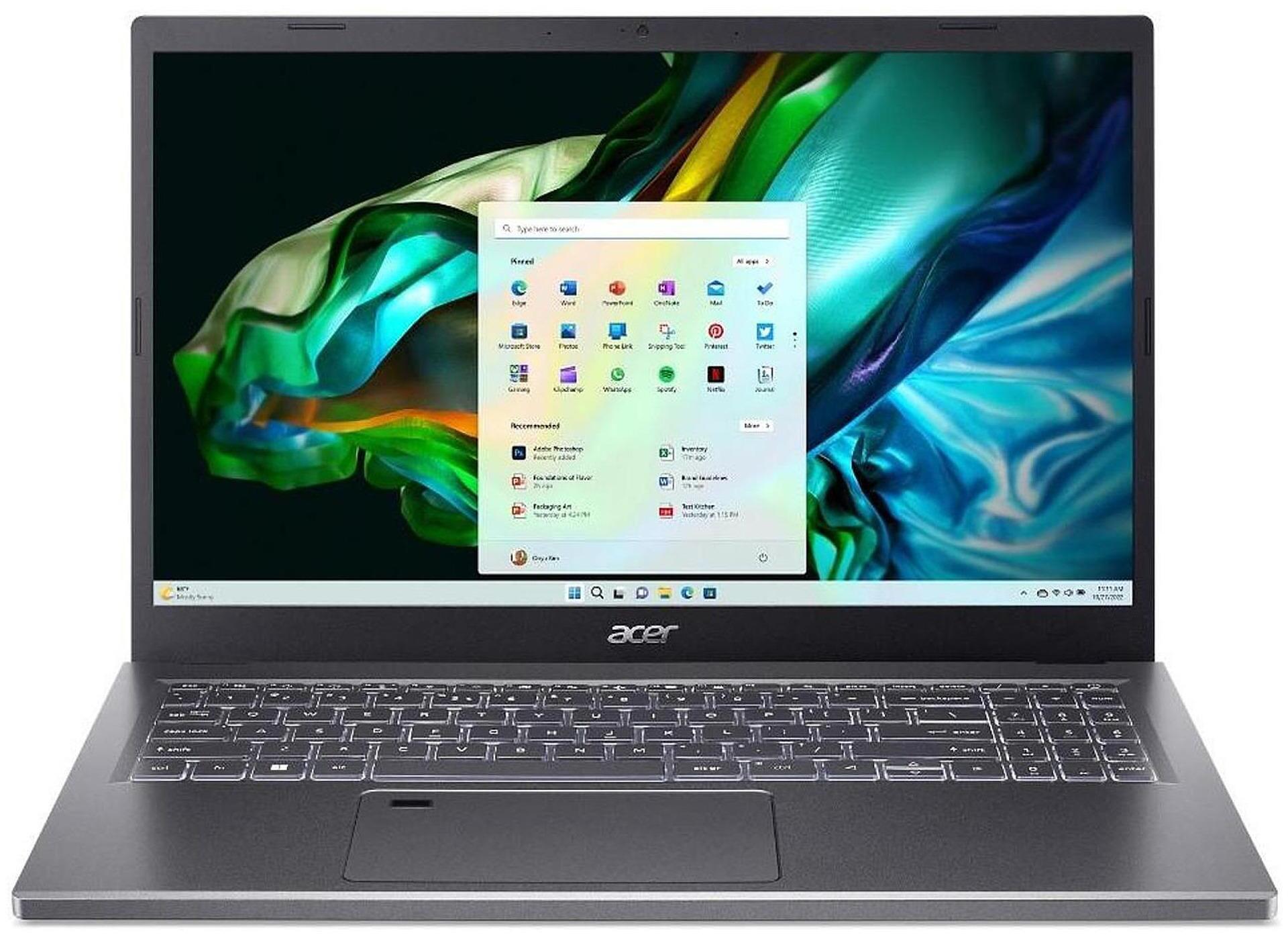 Лаптоп ACER ASPIRE 5 A515-58M-535Q NX.KHGEX.00L , 15.60 , Intel Core i5-1335U (10 cores) , 512GB SSD , 32 , Intel Iris Xe Graphics , Intel Core i5 , Windows