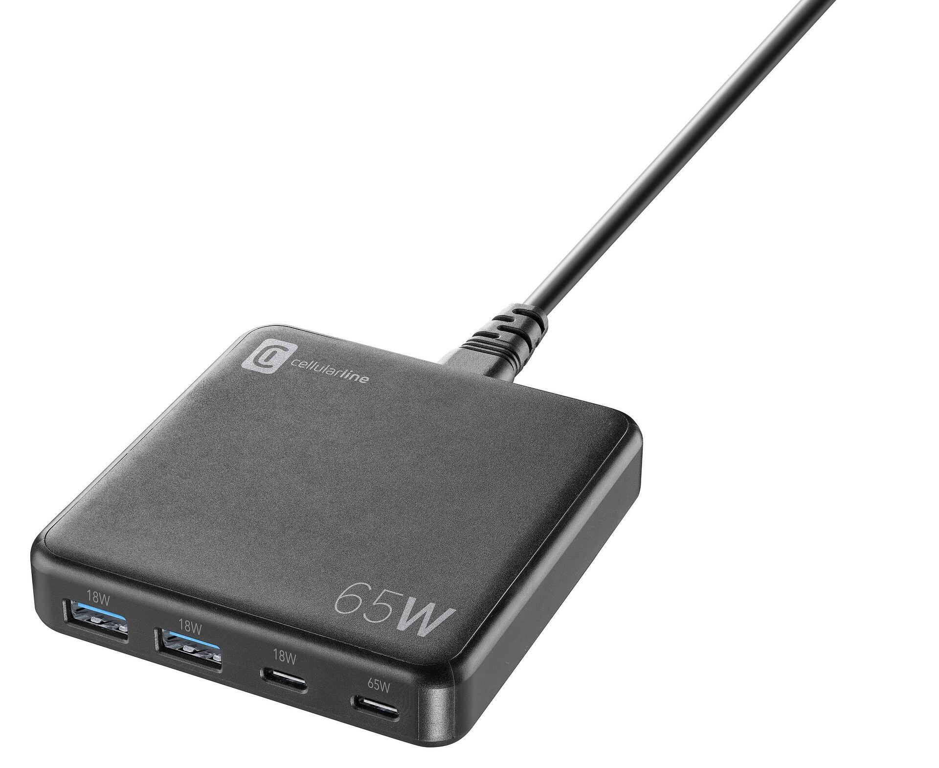 Зарядна станция Multipower Desk, 220V GaN 2xUSB, 2xUSB-C 65W