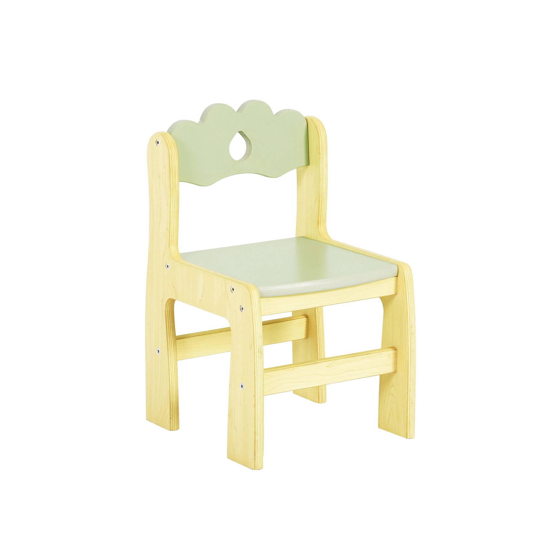 Детски стол RFG Puffy F101930, 300 х 328 х 554 mm, зелен, 2 броя в комплект