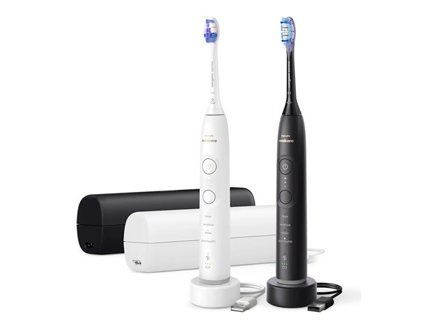 PHILIPS 2pcs toothbrush Sonicare HX7429/02 black and white