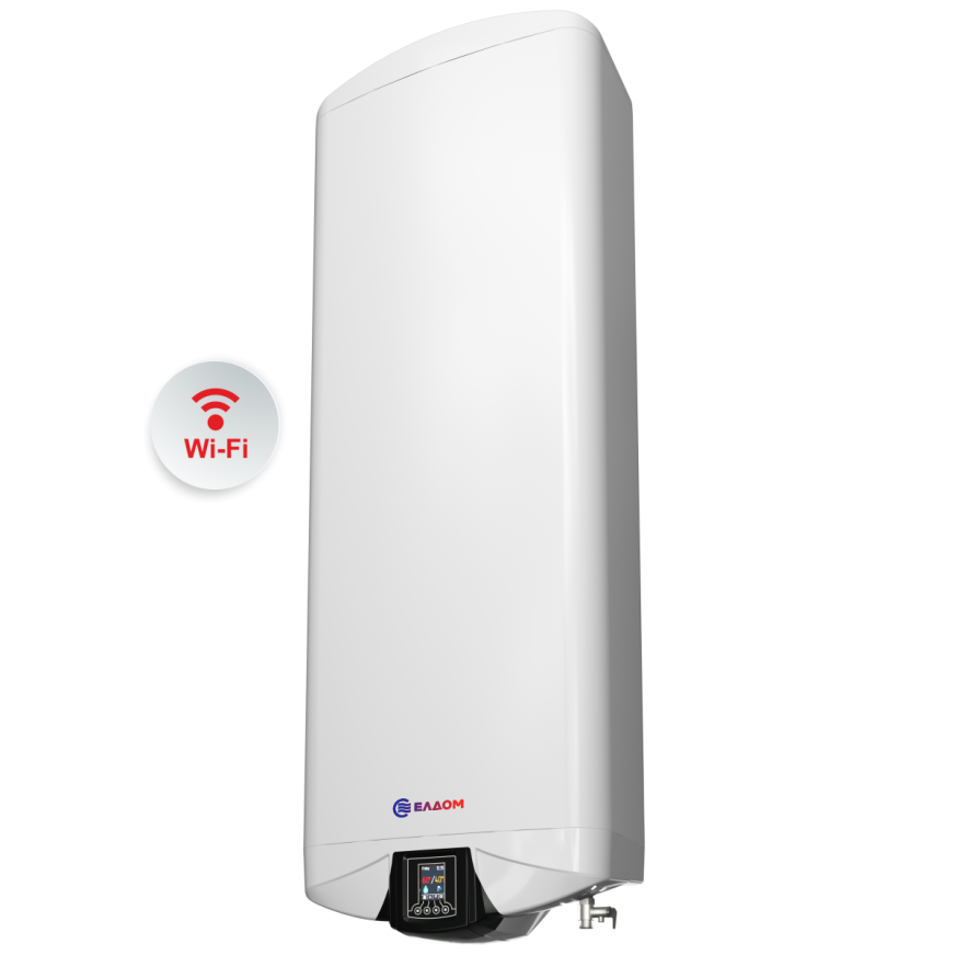 Бойлер Елдом DU100FW-W 80L 3.3KW WI-FI Галант , Вертикален , 3.3 , 80 , B