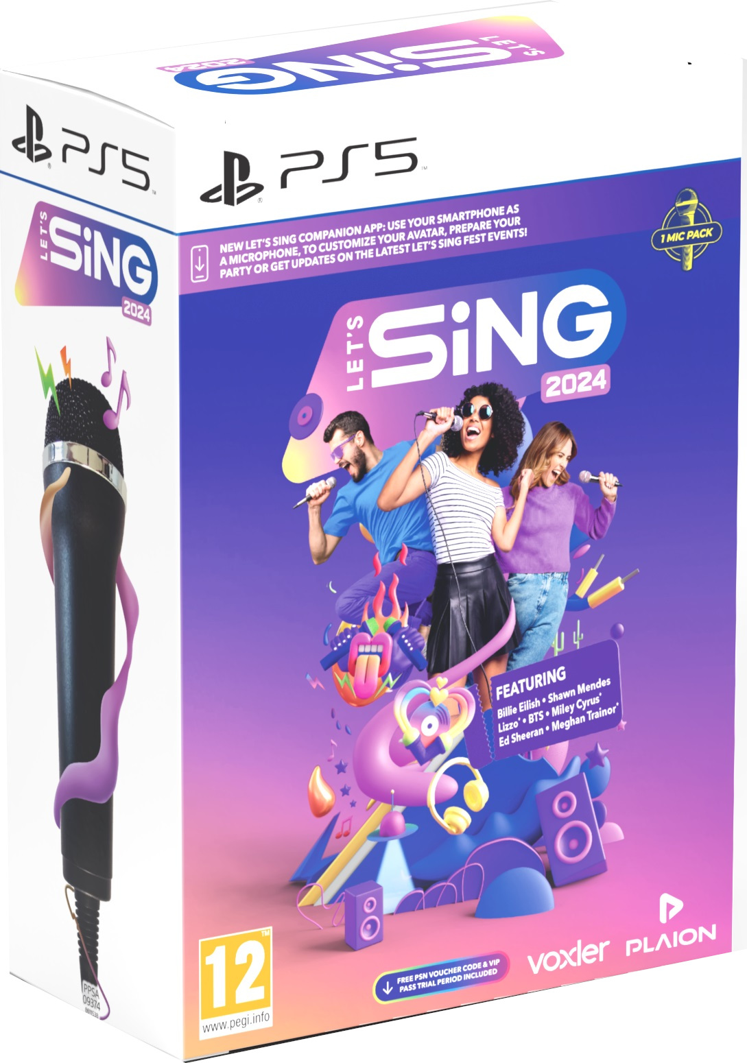 Let's Sing 2024 + 1 Microphone Bundle (PS5)