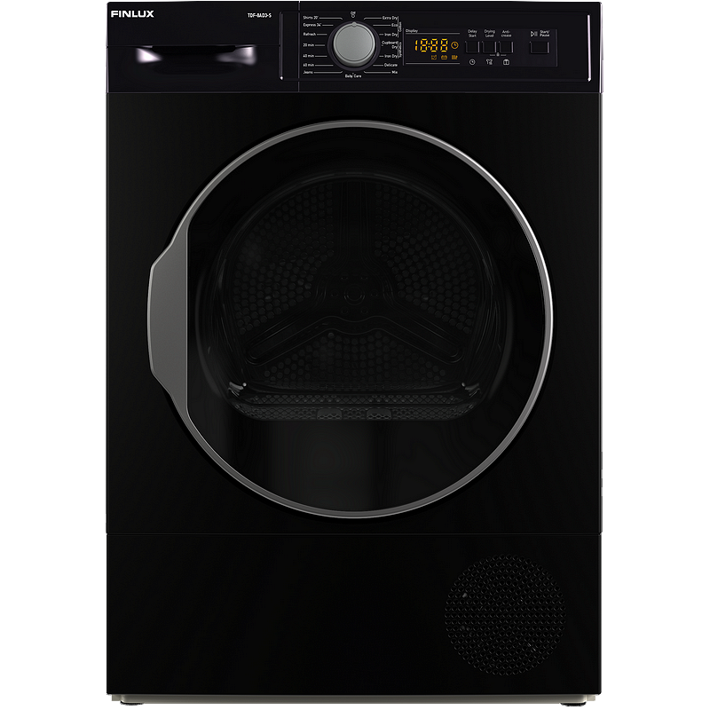 Сушилня Finlux TDF-8AD3-BK , 8 kg, C , E , Черен