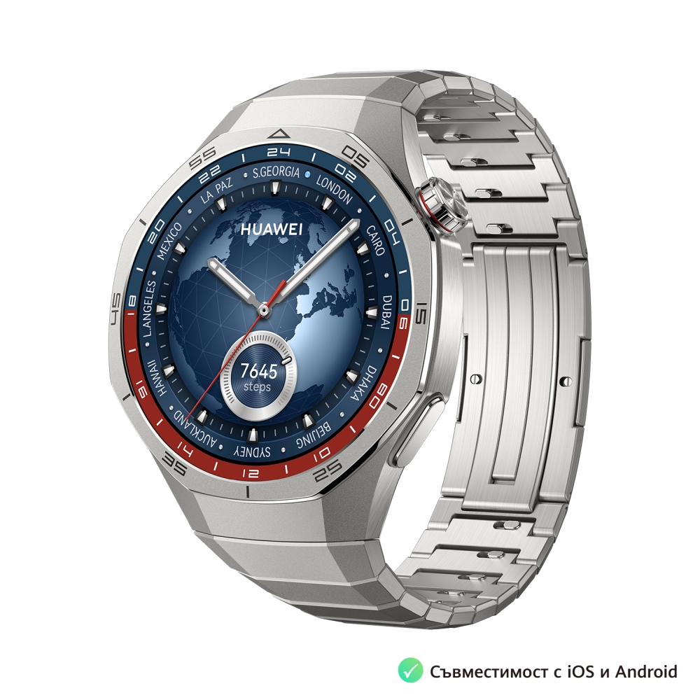 Huawei Watch GT5 Pro Vili-B29M, 1.43", Amoled, 466x466, PPI 326, BT5.2, BLE/BR/EDR, 524mAh, 40-meter free diving, HUAWEI TruSense System, ECG analysis, Battery life up to 14 days, Compatible with iOS and Android devices, Titanium + Huawei FreeBuds SE 3