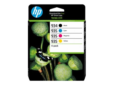 HP 934 Black / 935 CMY Ink Cartridge 4-Pack