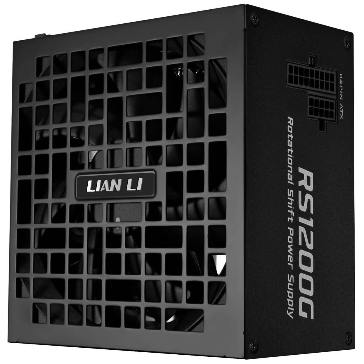 Захранващ блок Lian Li RS 1200W 80+ Gold PCIe 5.1, ATX 3.1, RS Hub - Черно