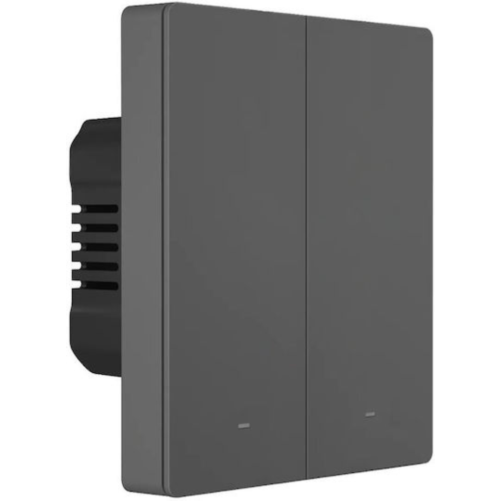 SONOFF M5-2C-80 Smart WiFi Wall Switch (2-channel, for frame, graphite) (M5-2C-80) (SONM5-2C-80)