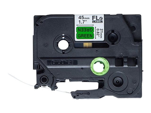 BROTHER FLe-7511 21MMX45MM Black on White Flag Tape for P-touch D800W P900W P950NW