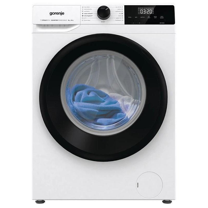 Пералня със сушилня Gorenje W1D2A964ADS , 1400 об./мин., 6 kg, 9.00 kg, D , Бял