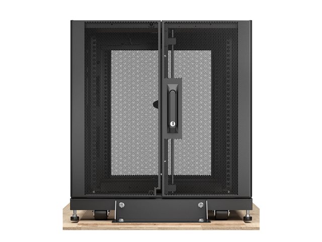 APC NetShelter SX 12U Server Rack Enclosure 600mm x 1070mm w/ Sides Black Shock Packaging