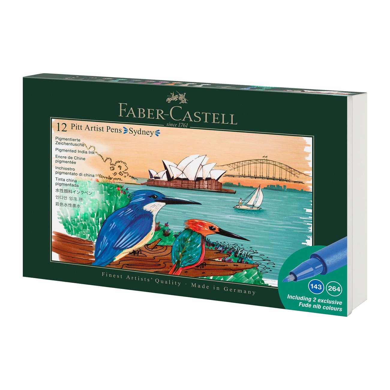 Faber-Castell Маркер Pitt Artist - Sydney, 12 броя