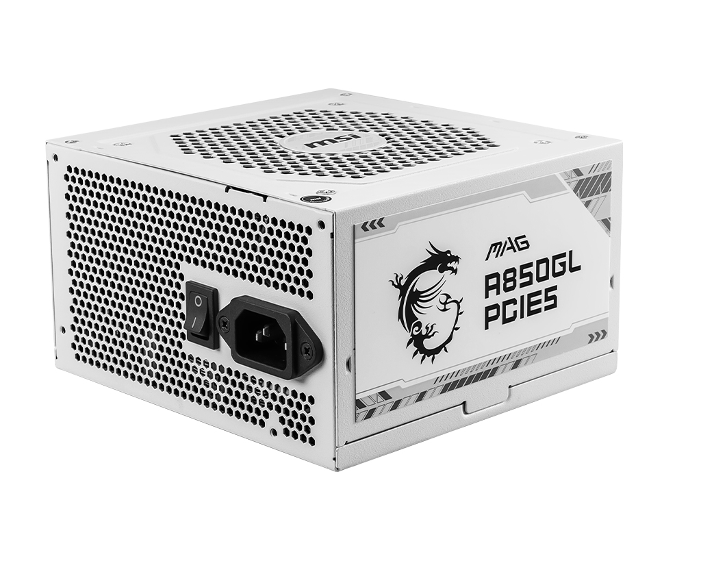 MSI MAG A850GL PCIE5 WHITE захранващ блок 850 W 20+4 pin ATX ATX Бяла