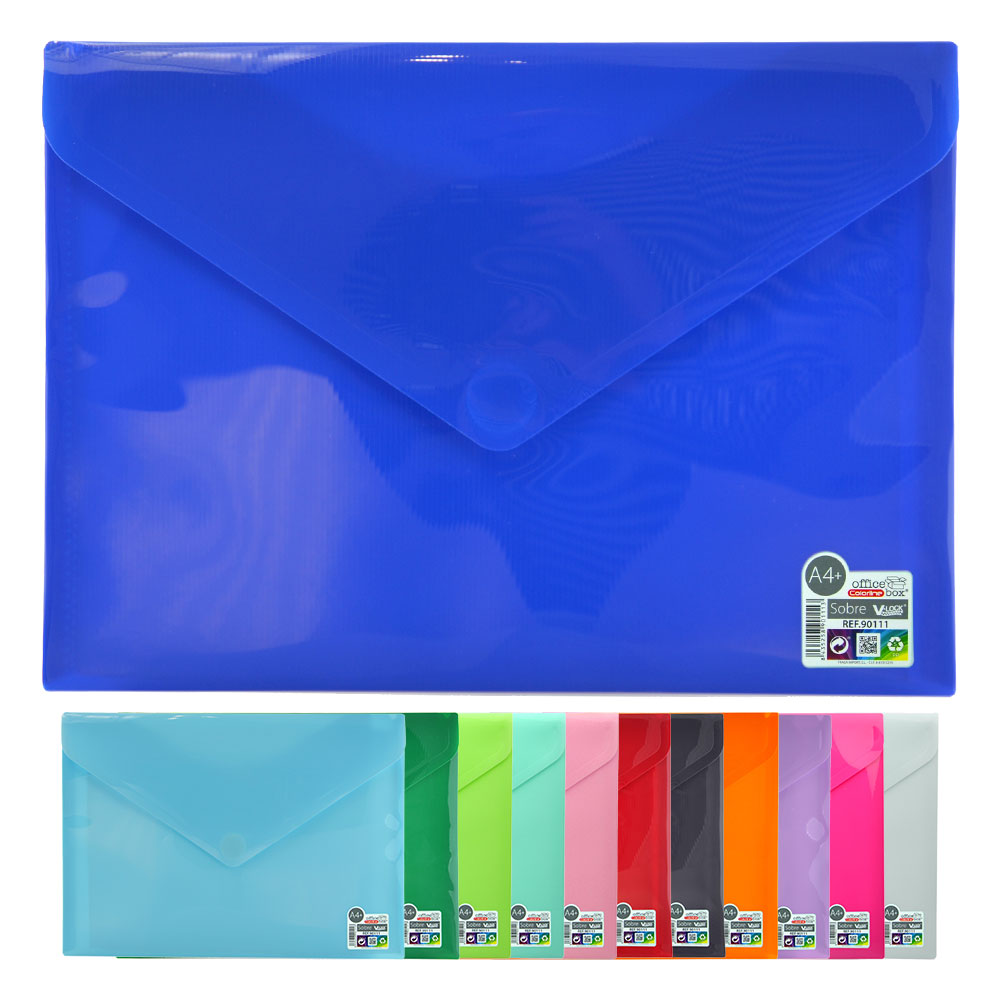 Папка OfBox Colorline V-Lock A4+ асорти
